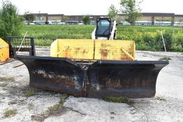 KWIK-WAY HYDRAULIC V--PLOW, MODEL 35-20605, S/N M083480-1001, FULL ACTUATION HYDRAULIC TYPE W/LEADS
