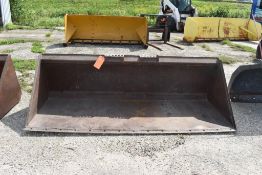 BOBCAT SKID LOADER, 89" SNOW BUCKET, MILD STEEL CONSTRUCTION