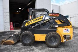(2017) NEW HOLLAND SKID LOADER, MODEL L228, S/N JAF0L228JHM440486, OPEN CAB, QUICK TACH SYSTEM,
