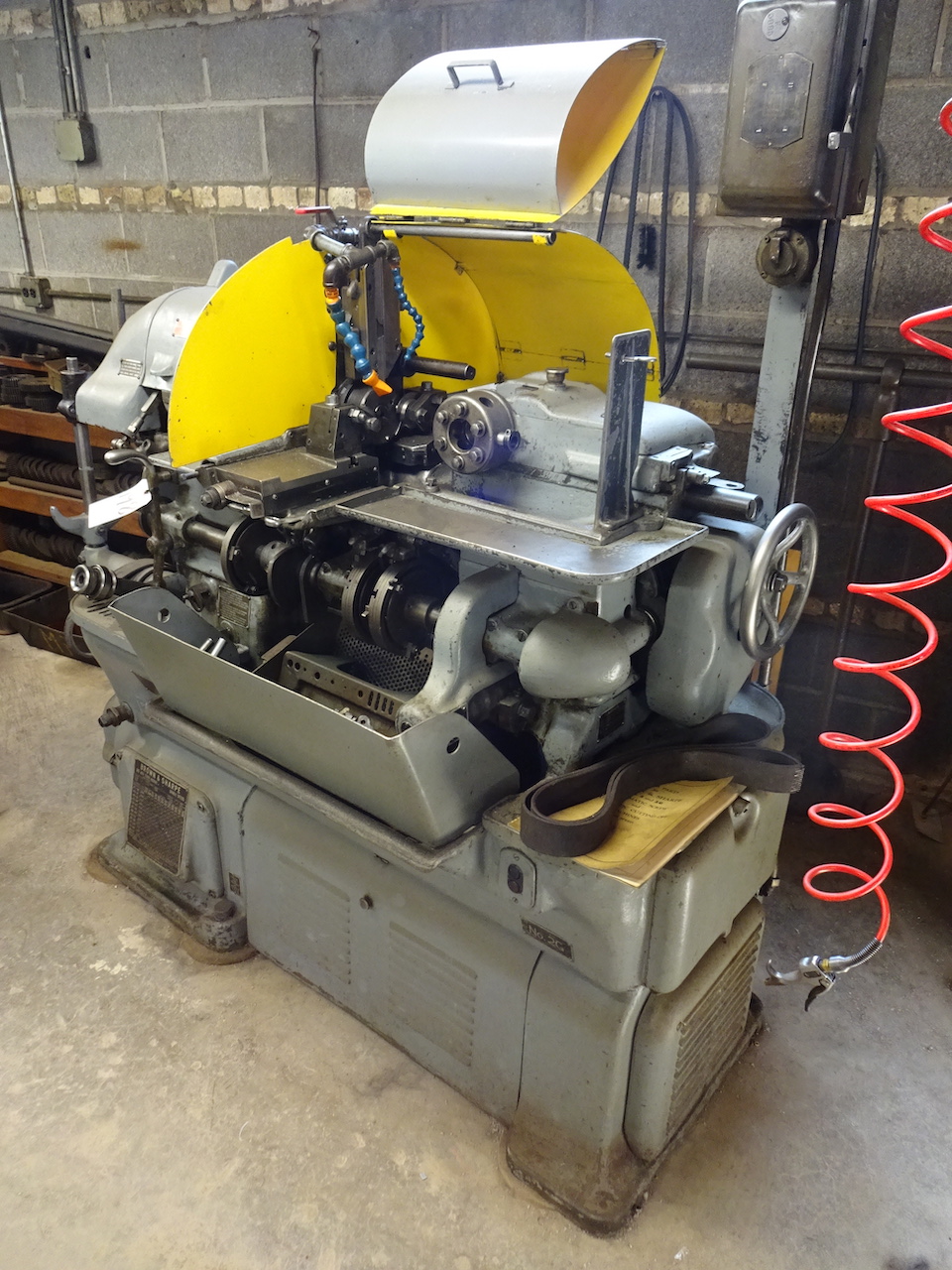 BROWN & SHARPE NO. 2G SINGLE SPINDLE AUTOMATIC SCREW MACHINE, S/N 9412, CHAIN DRIVE, VERTICAL