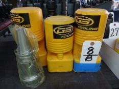 LOT (2) GS TOOLING CAT 50 TG150-3.50 IN. SINGLE-ANGLE COLLET CHUCK