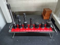 LOT (7) ASSORTED 40-TAPER CNC TOOL HOLDERS
