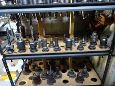 LOT (28) ASSORTED 40-TAPER CNC TOOL HOLDERS