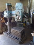 AMERICAN HOLE WIZARD 3 FT. ARM X 9 IN. COLUMN RADIAL ARM DRILL, S/N 70984-48, 50-1500 RPM, 30 X 24 X