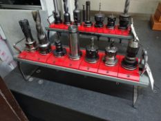 LOT (7) ASSORTED 40-TAPER CNC TOOL HOLDERS