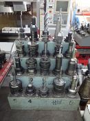 LOT (20) ASSORTED 40-TAPER CNC TOOL HOLDERS