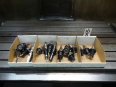 LOT (15) ASSORTED 40-TAPER CNC TOOL HOLDERS
