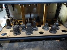 LOT (16) ASSORTED 50-TAPER CNC TOOL HOLDERS