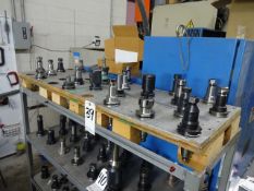 LOT (21) ASSORTED 40-TAPER CNC TOOL HOLDERS