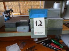 LOT (10) ASSORTED DRILL INDEXES WITH DRILLS