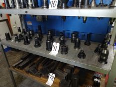 LOT (23) ASSORTED 40-TAPER CNC TOOL HOLDERS