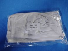5,400 CLOTH MASKS (54 CASES 100 PER CASE PACKAGED IN FIVE COUNT BAGS)