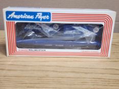 LIONEL AMERICAN FLYER S GAUGE WABASH FLATCAR WITH TRAILERS 6-48502