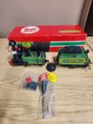 LGB 2017 G SCALE LOCOMOTIVE TRAIN SET - AS IS - MANY SMALL PIECES BROKEN OFF