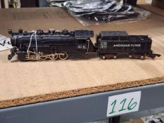 AMERICAN FLYER S GAUGE 342AC LOCOMOTIVE AND TENDER