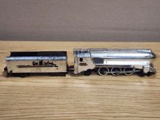 AMERICAN FLYER S GAUGE 356 SILVER BULLET STEAM LOCOMOTIVE AND TENDER