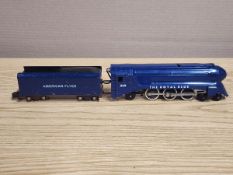 AMERICAN FLYER S GAUGE ROYAL BLUE 4-6-2 STEAM LOCOMOTIVE 350