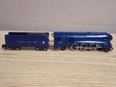 AMERICAN FLYER S GAUGE ROYAL BLUE 4-6-2 STEAM LOCOMOTIVE 350