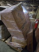 SKID OF ASSORTED AIR FILTERS.