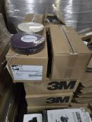 10 CASES OF 3M 36 GRADE HOOK IT 6" ABRASSIVE DISCS-7521-125 PER CASE