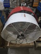 2 PORTABLE INDUSTRIAL FANS - SCHAEFER & MAX AIR - AS -IS