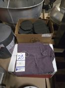2 BOXES OF WORK GEAR - (9) 42 X 42 WELDING PANTS & (2) BOXES KNEE PADS.