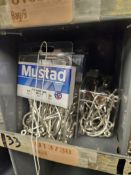 4 PACKS OF MUSTAD O'SHOUGHNESSY 3407-DT FISHING HOOKS SIZE 8/0