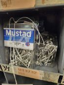 4 PACKS OF MUSTAD O'SHOUGHNESSY 3407-DT FISHING HOOKS SIZE 8/0