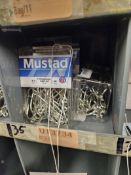 4 PACKS OF MUSTAD O'SHOUGHNESSY 3407-DT FISHING HOOKS SIZE 8/0