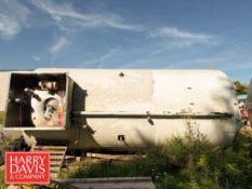 Walker 10,000 Gallon Jacketed Silo, Model: V8HT-55L3-R, S/N: 11206 and Horizontal Agitation