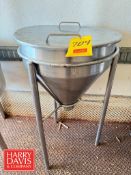 20 Gallon Cone-Bottom Vertical S/S Tank (Location: Batavia, NY)