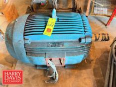 WEG 125 HP 1,185 RPM Motor: Mounted on Frame (Location: Blasdell, NY)