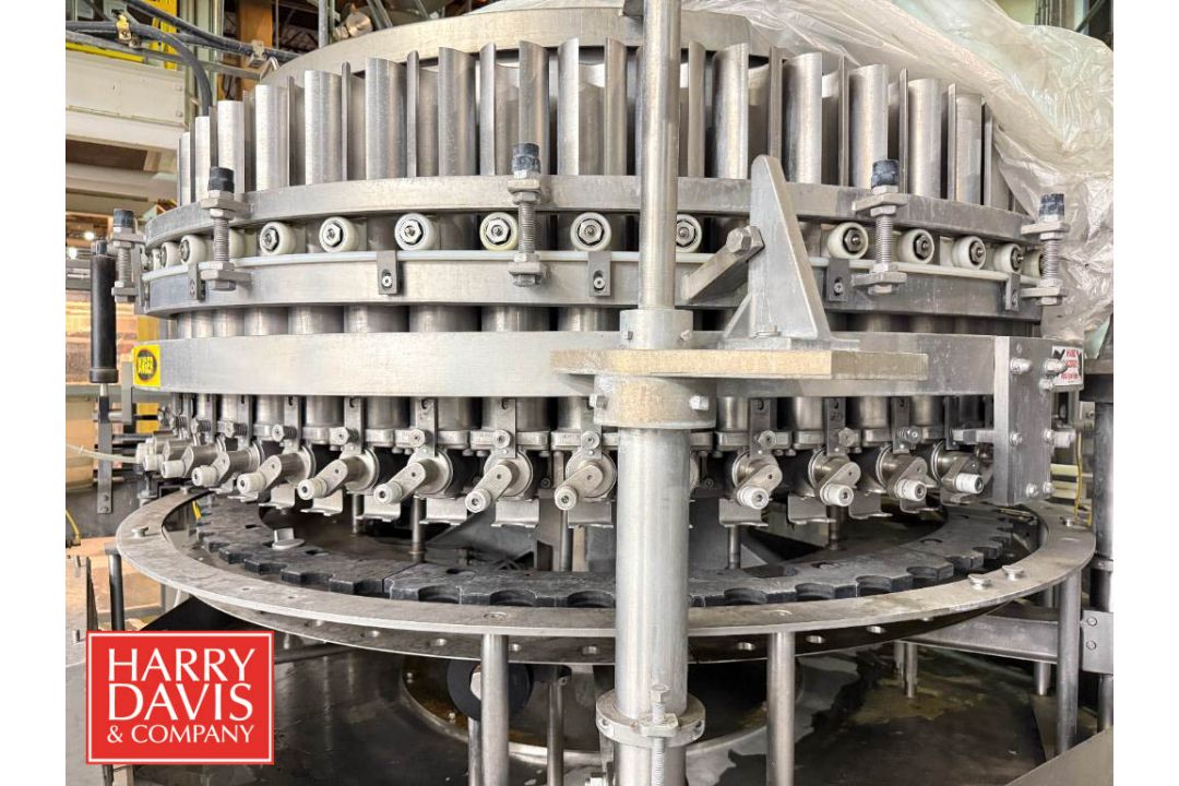 Elmar 54-Head Rotary Piston Filler, Model: RPE-754 1 LH, S/N: EM01-2701 with 38mm Cap Seamer - Image 2 of 9