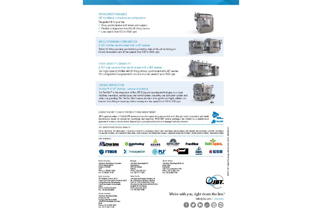 2017 JBT Rotary Unifiller, Model: XL-U848, S/N: 377 with Auto-Lube System and Control Panel - Image 10 of 12