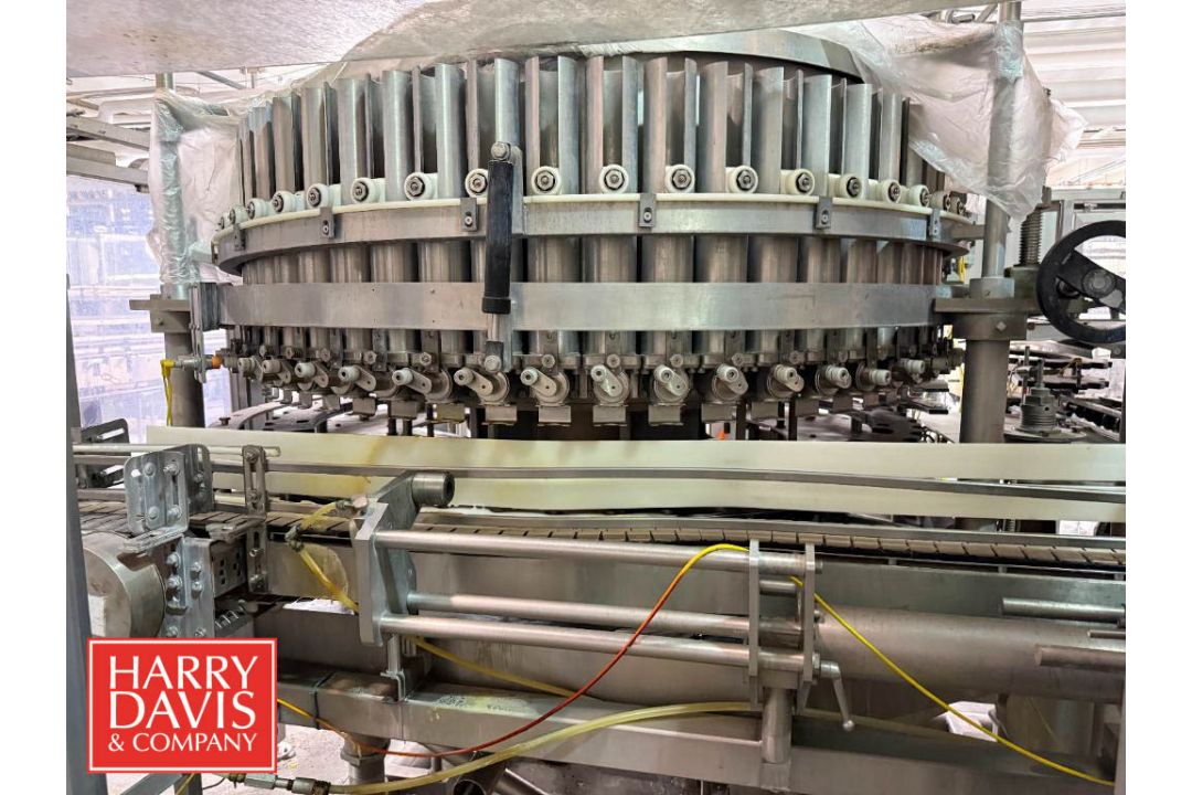 Elmar 54-Head Rotary Piston Filler, Model: RPE-754 1 LH, S/N: EM01-2701 with 38mm Cap Seamer - Image 6 of 9