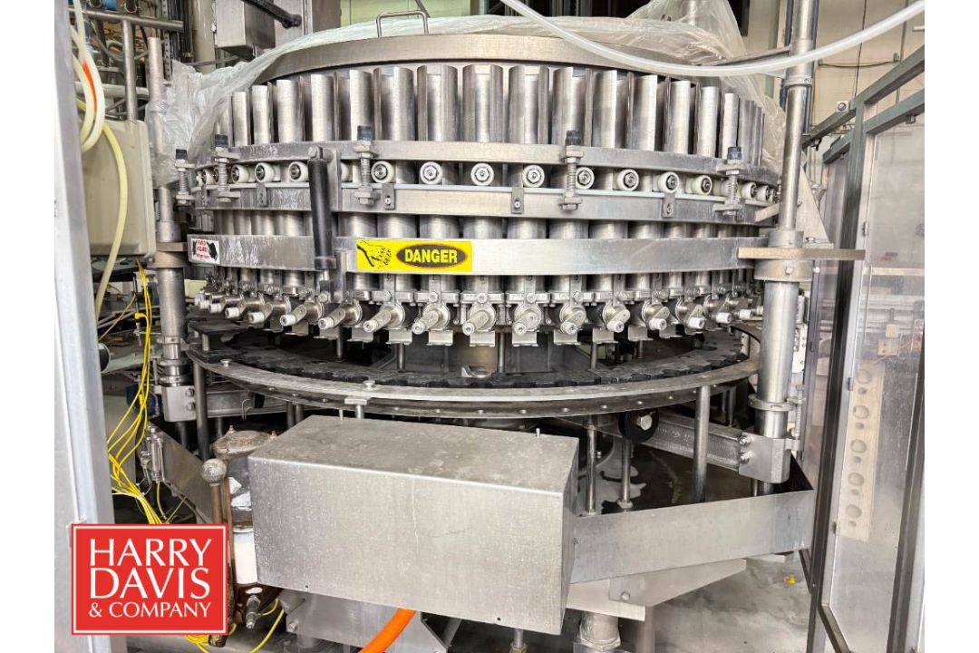 Elmar 54-Head Rotary Piston Filler, Model: RPE-754 1 LH, S/N: EM01-2701 with 38mm Cap Seamer - Image 5 of 9