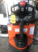 Toyota 4,500 LB Capacity Electric Pallet Jack, Model: 8HBW23, S/N: 8HBW23-10712