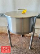 NEW 20 Gallon Cone-Bottom Vertical S/S Tank (Location: Batavia, NY)