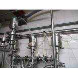 Air Valves: Tri-Clover Divert: 1.5”, Stop: 1.5" and (2) Waukesha Cherry-Burrell Stop Valves: 2"