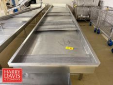 S/S Drain/Finishing Table: 26.5' x 52