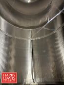 Walker 20,000 Gallon Jacketed Silo with CIP Design Horizontal Agitation, Tri-Clover Inlet/Outlet Air