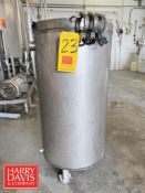 30 Gallon Vertical, Open-Top S/S Tank with Removable Strainer
