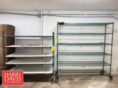 (2) Portable Metro Racks: 6' x 18