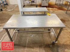 S/S Tables: (Portable) 5' x 30