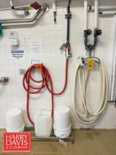 Strahman Hot Water Mixing Station with Hose Assembly, Nozzle, S/S Racks, Sanitation Hose and Brushes