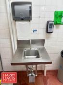 S/S Knee Operated Hank Sink with Paper Towel and Hand Soap Dispenser