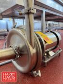 Alfa Laval Centrifugal Pump with Sterling S/S 3 HP 1,760 RPM Motor: Mounted on S/S Base