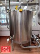 150 Gallon Vertical S/S Tank with Top Hinged Lid and 3