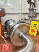 Alfa Laval Centrifugal Pump with Sterling S/S 7.5 HP 3,500 RPM Motor: Mounted on S/S Base