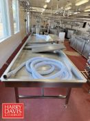 S/S Drain/Finishing Table: 24.5' x 52
